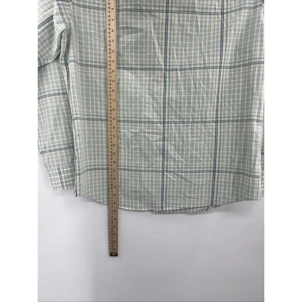 Banana Republic Men's Green‎ Stripe Button Down Long Sleeve Shirt L (16-16 1/2)